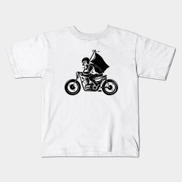 Rooster riders Kids T-Shirt by Ckllydh